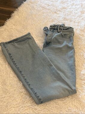 Good American Light Blue High-Rise Straight Jeans